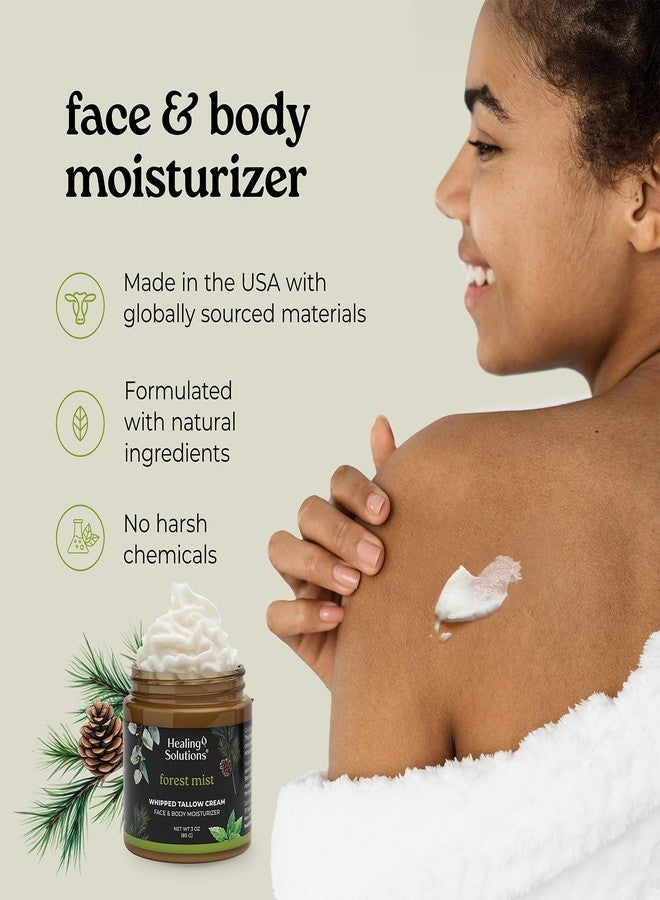 Healing Solutions - Whipped Tallow Balm, Eucalyptus, Peppermint & Cedarwood, 100% Grass Fed/Grass Finished Beef Tallow w/Organic Jojoba & Manuka Honey for Skin, Face & Body Moisturizer, Made in USA - Image 5